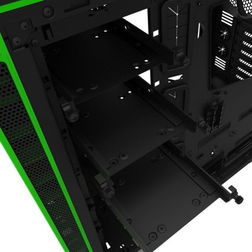 Корпус Miditower NZXT CA-H442W-M9 H440 BLACK/GREEN фото 6