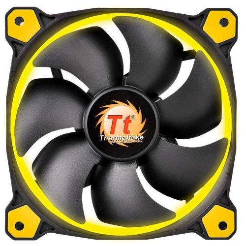 Вентилятор для корпуса Thermaltake Riing 14 LED Yellow + LNC CL-F039-PL14YL-A Вентилятор для корпуса Thermaltake Riing 14 LED Yellow + LNC CL-F039-PL14YL-A