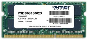 Модуль памяти SO-DIMM DDR3 Patriot Memory 8Gb Patriot PSD38G16002S