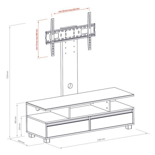 Подставка ARM MEDIA TRITON-40 black фото 4 Подставка ARM MEDIA TRITON-40 black фото 4