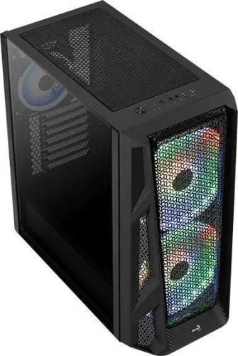 Корпус Miditower Aerocool AirHawk Duo-G-BK-v1 черный ACCM-PB19033.11 фото 2