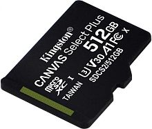 Карта памяти micro SDXC Kingston 512 ГбCanvas Select Plus SDCS2/512GBSP