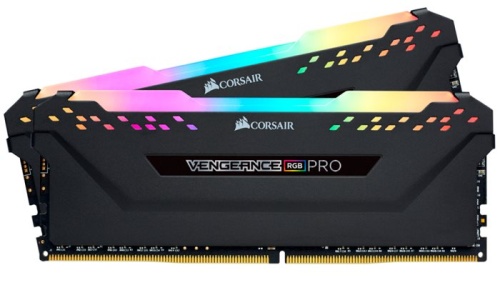 Модуль памяти DDR4 Corsair Vengeance RGB Pro 16Gb (2x8Gb) CMW16GX4M2D3600C16 Black фото 2