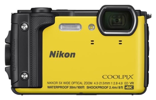 Цифровой фотоаппарат Nikon CoolPix W300 желтый VQA072E1 фото 2