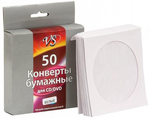 Конверты для CD/DVD VS VSCAEPW-25-PP