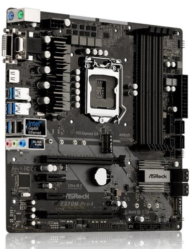 Мат. плата Socket1151v2 ASRock Z370M PRO4 фото 3