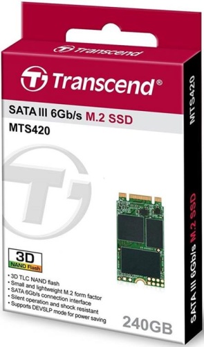 Накопитель SSD M.2 Transcend 240GB MTS420 TS240GMTS420S фото 2 Накопитель SSD M.2 Transcend 240GB MTS420 TS240GMTS420S фото 2