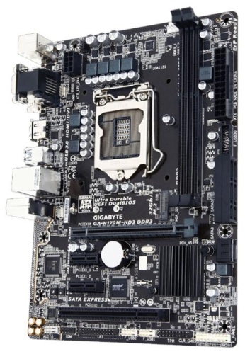 Мат. плата Socket1151 GIGABYTE GA-H170M-HD3 DDR3 фото 2