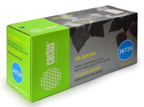 Картридж совместимый лазерный Cactus CS-Q2672AR желтый Картридж совместимый лазерный Cactus CS-Q2672AR желтый