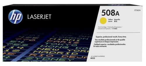 Оригинальный лазерный картридж Hewlett Packard 508A желтый CF362A