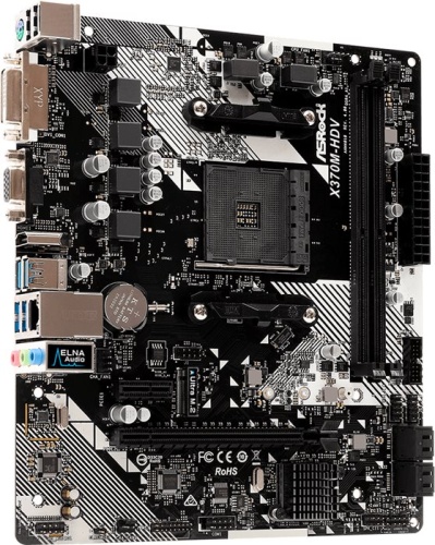 Мат. плата SocketAM4 ASRock X370M-HDV R4.0 фото 3