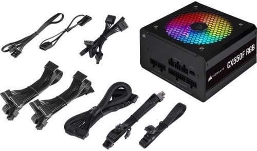 Блок питания Corsair 550W CX550F RGB (CP-9020216-EU) фото 2