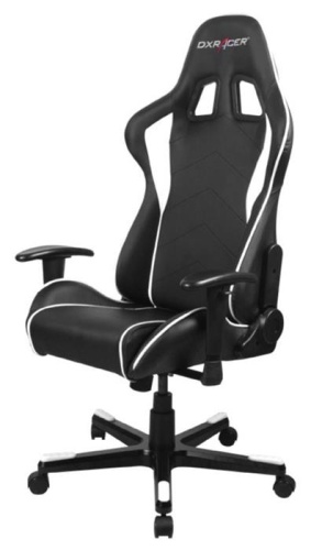 Игровое кресло DXRacer OH/FE08/NW Formula чёрно-белое фото 2 Игровое кресло DXRacer OH/FE08/NW Formula чёрно-белое фото 2