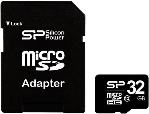 Карта памяти Micro SDHC Silicon Power 32ГБ SP032GBSTH010V10-SP Карта памяти Micro SDHC Silicon Power 32ГБ SP032GBSTH010V10-SP