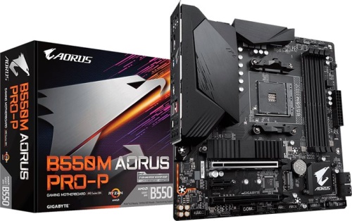 Мат. плата SocketAM4 GIGABYTE B550M AORUS PRO-P RTL фото 4