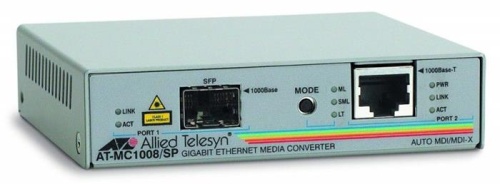 Медиаконвертер Allied Telesis 1000T to SFP Media Converter AT-MC1008/SP-YY