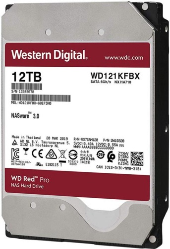 Жесткий диск SATA HDD Western Digital 12Tb WD121KFBX Red Pro