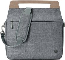 Сумка для ноутбука Hewlett Packard ENEW Brief Case серый/коричневый пластик (1A214AA)