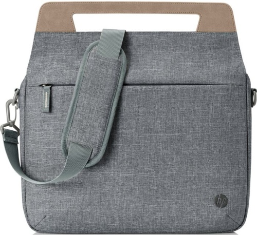 Сумка для ноутбука Hewlett Packard ENEW Brief Case серый/коричневый пластик (1A214AA) Сумка для ноутбука Hewlett Packard ENEW Brief Case серый/коричневый пластик (1A214AA)