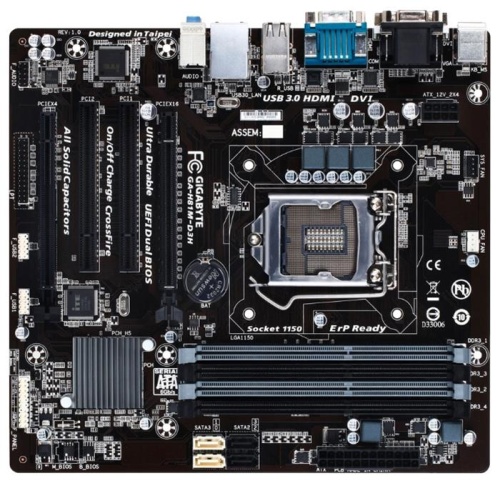 Мат. плата Socket1150 GIGABYTE GA-H81M-D3H