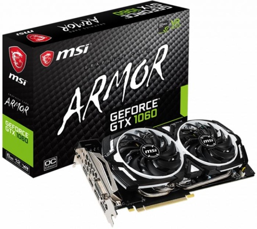 Видеокарта PCI-E MSI 6144Mb GTX 1060 ARMOR 6GD5X OC фото 5