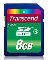 Карта памяти SDHC Transcend 8ГБ TS8GSDHC4