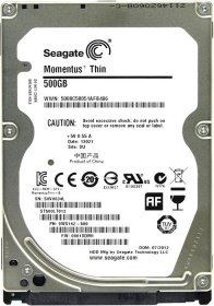   SATA HDD 2.5 Seagate 500 Momentus Thin ST500LT012