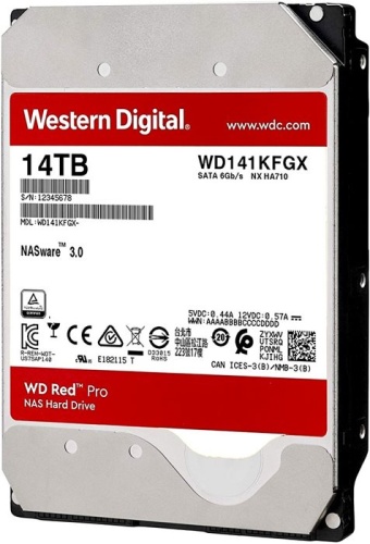 Жесткий диск SATA HDD Western Digital 14TB RED PRO WD141KFGX