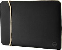 Сумка для ноутбука Hewlett Packard Case Reversible Sleeve black/gold 2UF60AA