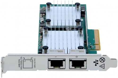 Серв. опция - сет. адаптер Hewlett Packard HPE Ethernet Adapter, 530T, 2x10Gb, PCIe(2.0), Qlogic 656596-B21 фото 2