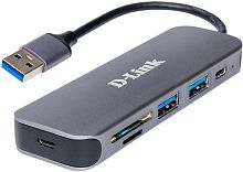 Разветвитель USB3.0 D-Link DUB-1325/A2A серый