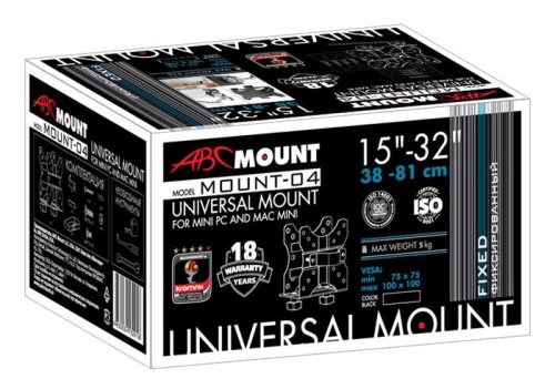 Подставка для системного блока ABC MOUNT MOUNT-04 black фото 2