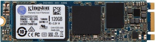 Накопитель SSD M.2 Kingston 120Gb M.2 SATA SSD SM2280S3G2/120G фото 2