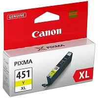 Оригинальный струйный картридж Canon CLI-451XLY жёлтый 6475B001