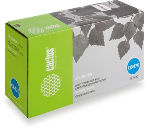 Картридж совместимый лазерный Cactus CS-Q6470AR черный