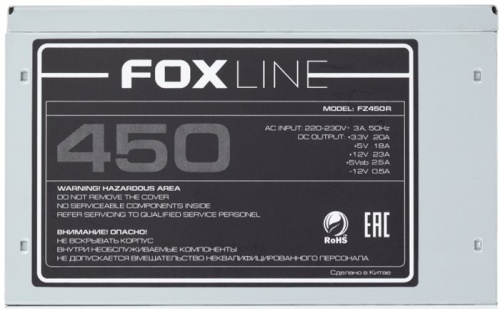 Блок питания Foxline 450W FZ450R фото 3