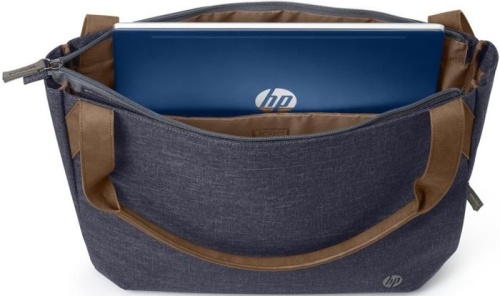 Сумка для ноутбука Hewlett Packard RENEW Tote синий/коричневый пластик женский дизайн (1A217AA) фото 2 Сумка для ноутбука Hewlett Packard RENEW Tote синий/коричневый пластик женский дизайн (1A217AA) фото 2