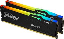 Модуль памяти DDR5 Kingston 32GB (16GBx2) FURY Beast Black KF552C40BBAK2-32