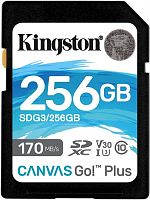 Карта памяти SDXC Kingston 256 Гб Canvas Go Plus SDG3/256GB