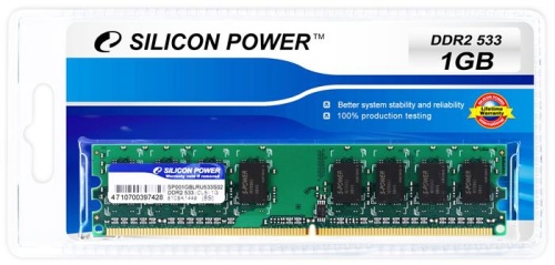 Модуль памяти DDR2 Silicon Power 1ГБ SP001GBLRU800S02 Модуль памяти DDR2 Silicon Power 1ГБ SP001GBLRU800S02