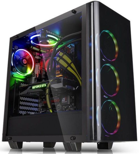 Корпус Miditower Thermaltake View 21 TG черный CA-1I3-00M1WN-00 фото 4