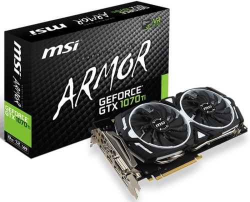 Видеокарта PCI-E MSI 8192Мб GeForce GTX 1070 Ti ARMOR 8G фото 5