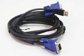     KVM D-Link DKVM-CU, Cable for KVM Products, 2 in 1 USB KVM Cable, 1.8m (6ft)