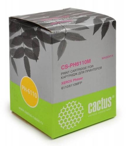 Картридж совместимый лазерный Cactus CS-PH6110M 106R01205 пурпурный Картридж совместимый лазерный Cactus CS-PH6110M 106R01205 пурпурный