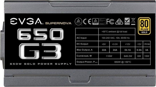 Блок питания EVGA 650W SuperNOVA G3 (220-G3-0650-Y2) фото 2