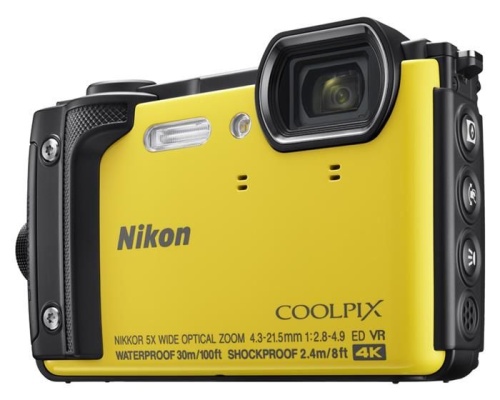 Цифровой фотоаппарат Nikon CoolPix W300 желтый VQA072E1 фото 3