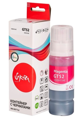 Чернила совместимые Sakura M0H55AE (№GT52 Magenta) SIM0H55AE фото 2 Чернила совместимые Sakura M0H55AE (№GT52 Magenta) SIM0H55AE фото 2