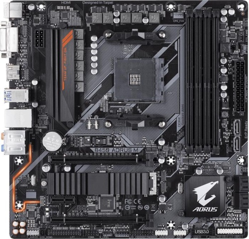 Мат. плата SocketAM4 GIGABYTE B450 AORUS M