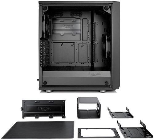 Корпус Miditower Fractal Design Meshify C TG Black, Window фото 5