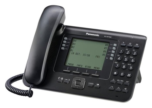 IP телефон Panasonic KX-NT560RU-B черный KX-NT560RUB фото 2